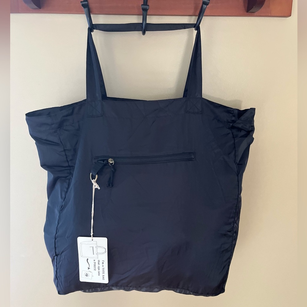 Black Margaritaville Stowaway Tote Bag